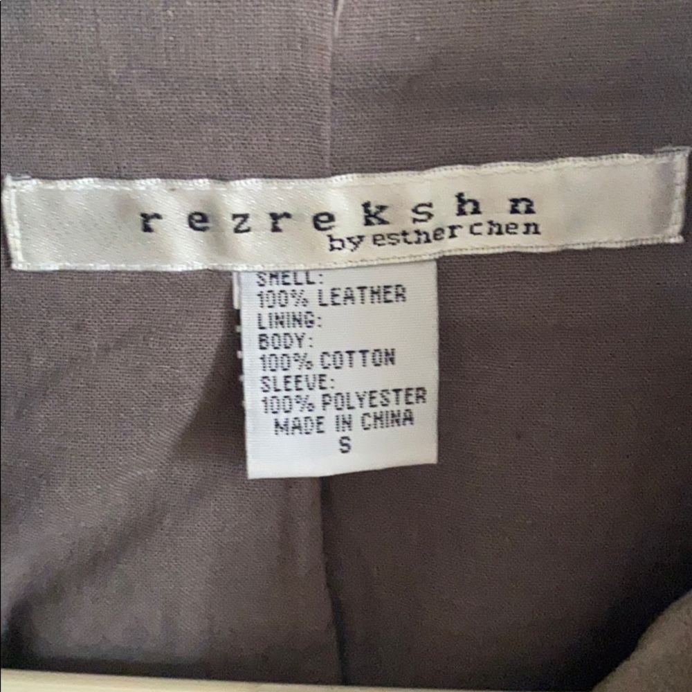 Gray Leather Jacket - image 3